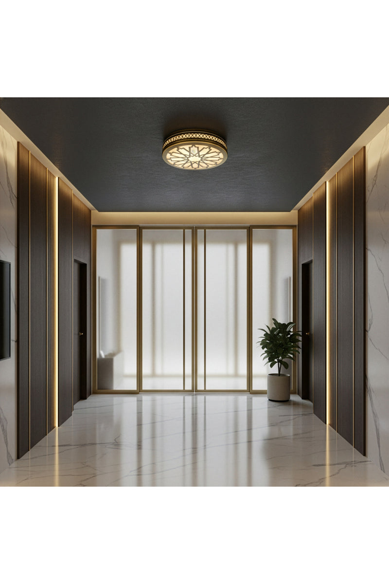 Dekoratif Desenli Tavan Apliği Modern Plafonyer Tavan Lambası