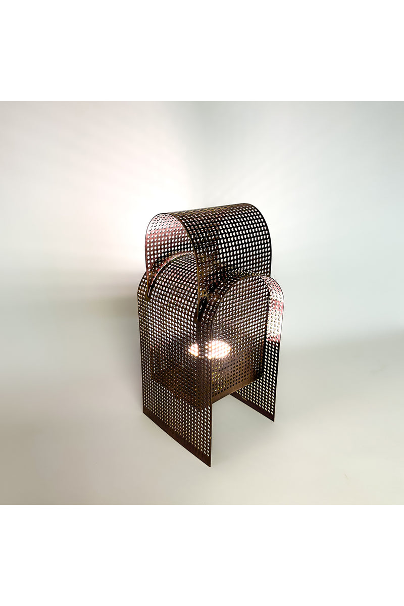 Modern Delikli Metal Dekoratif Masa Lambası 220V Fişli Büyük / Küçük Boy