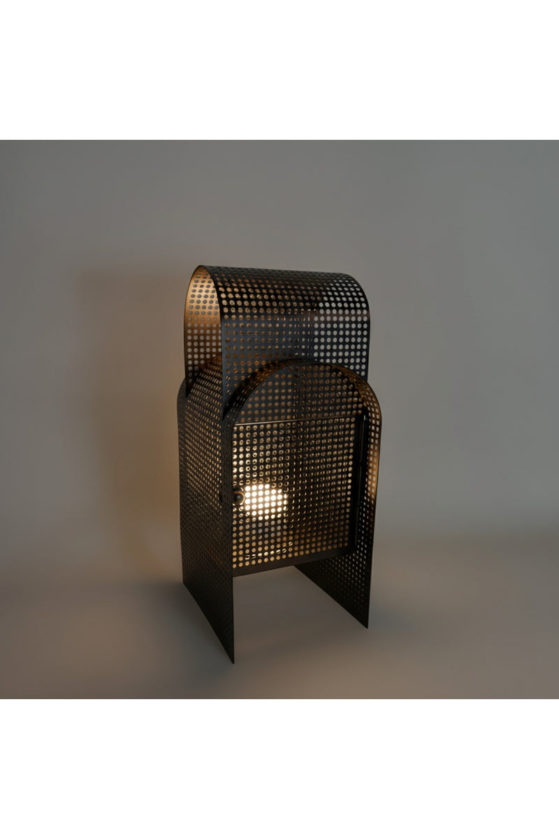 Modern Delikli Metal Dekoratif Masa Lambası 220V Fişli Büyük / Küçük Boy