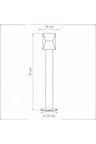 Modern Bahçe Aydınlatma Direği - 75 cm Dış Mekan Yürüyüş Yolu Bollard Aydınlatma Armatürü