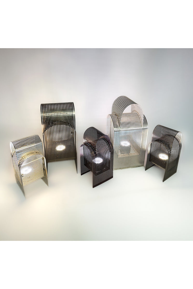 Modern Delikli Metal Dekoratif Masa Lambası 220V Fişli Büyük / Küçük Boy