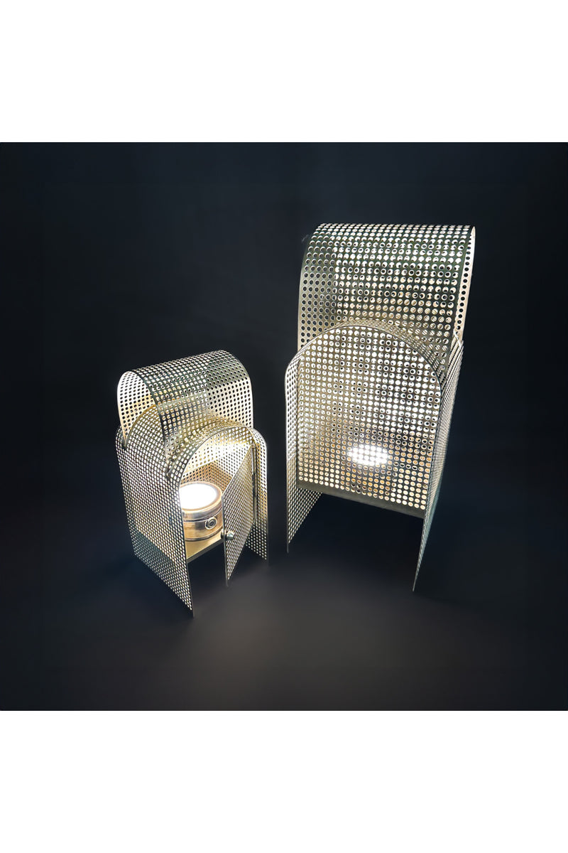 Modern Delikli Metal Dekoratif Masa Lambası 220V Fişli Büyük / Küçük Boy