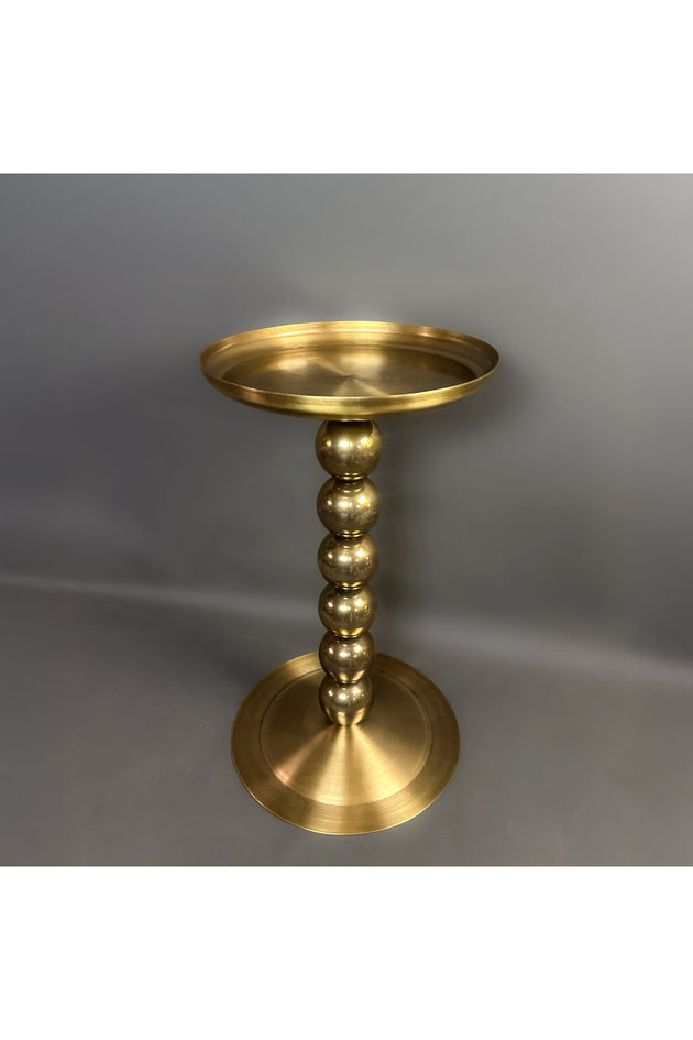 Antik Pirinç Eskitme Dekoratif Metal Stand –