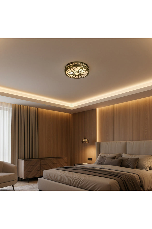 Dekoratif Desenli Tavan Apliği Modern Plafonyer Tavan Lambası