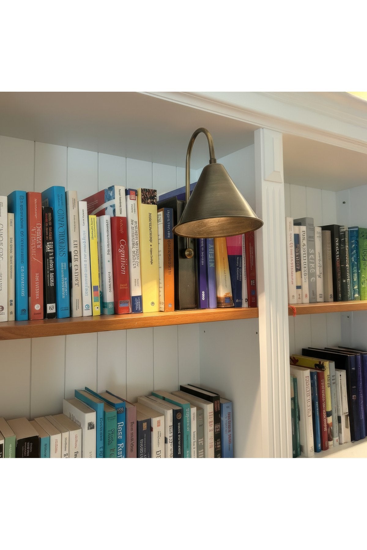 Antik Pirinç Şarjlı Kitaplık Masa Lambası Type-C Dokunmatik