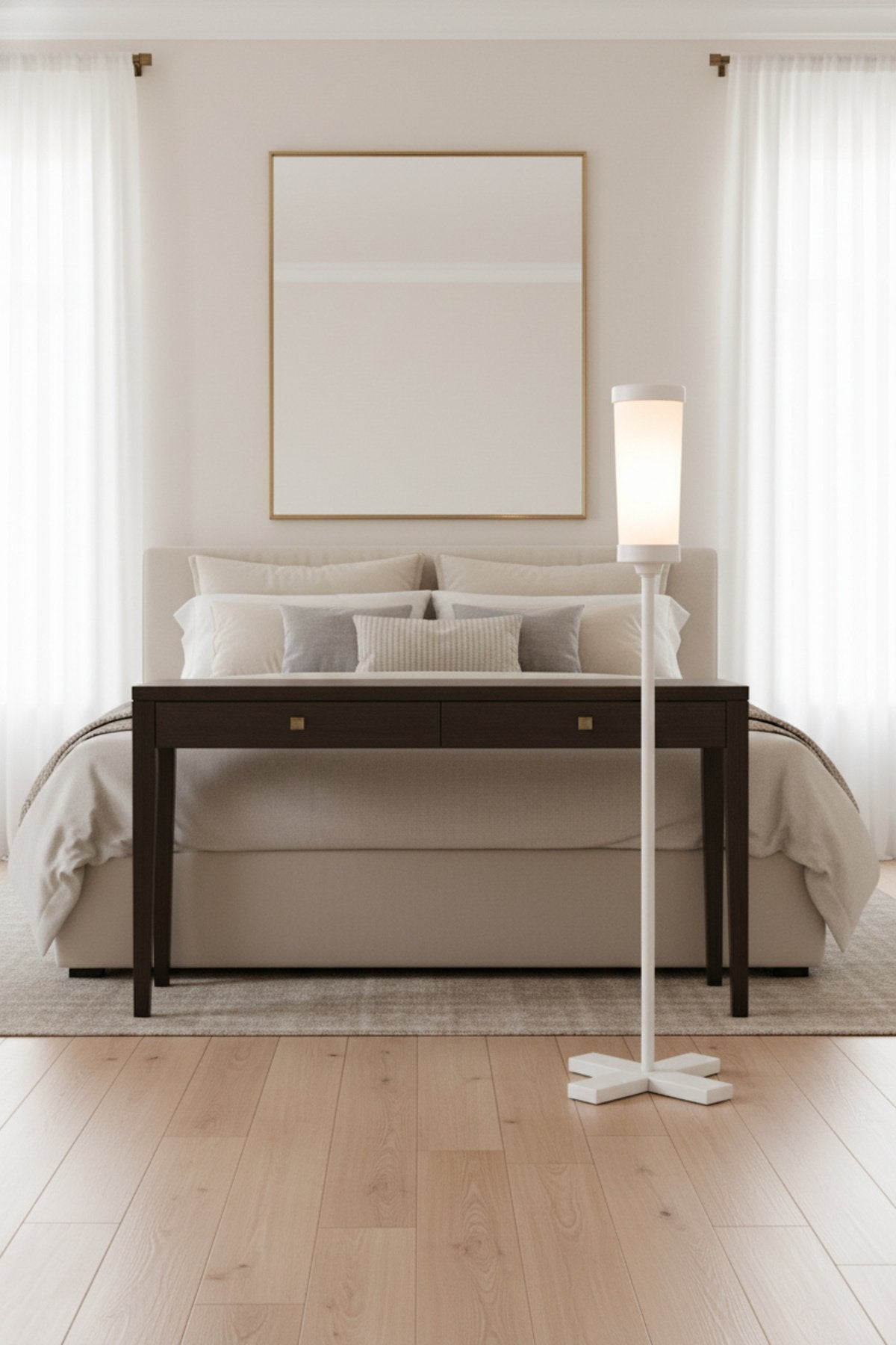 Akrilik LED Lambader RGB – Uzaktan Kumanda ile Renk Ayarlı Ayaklı Lamba