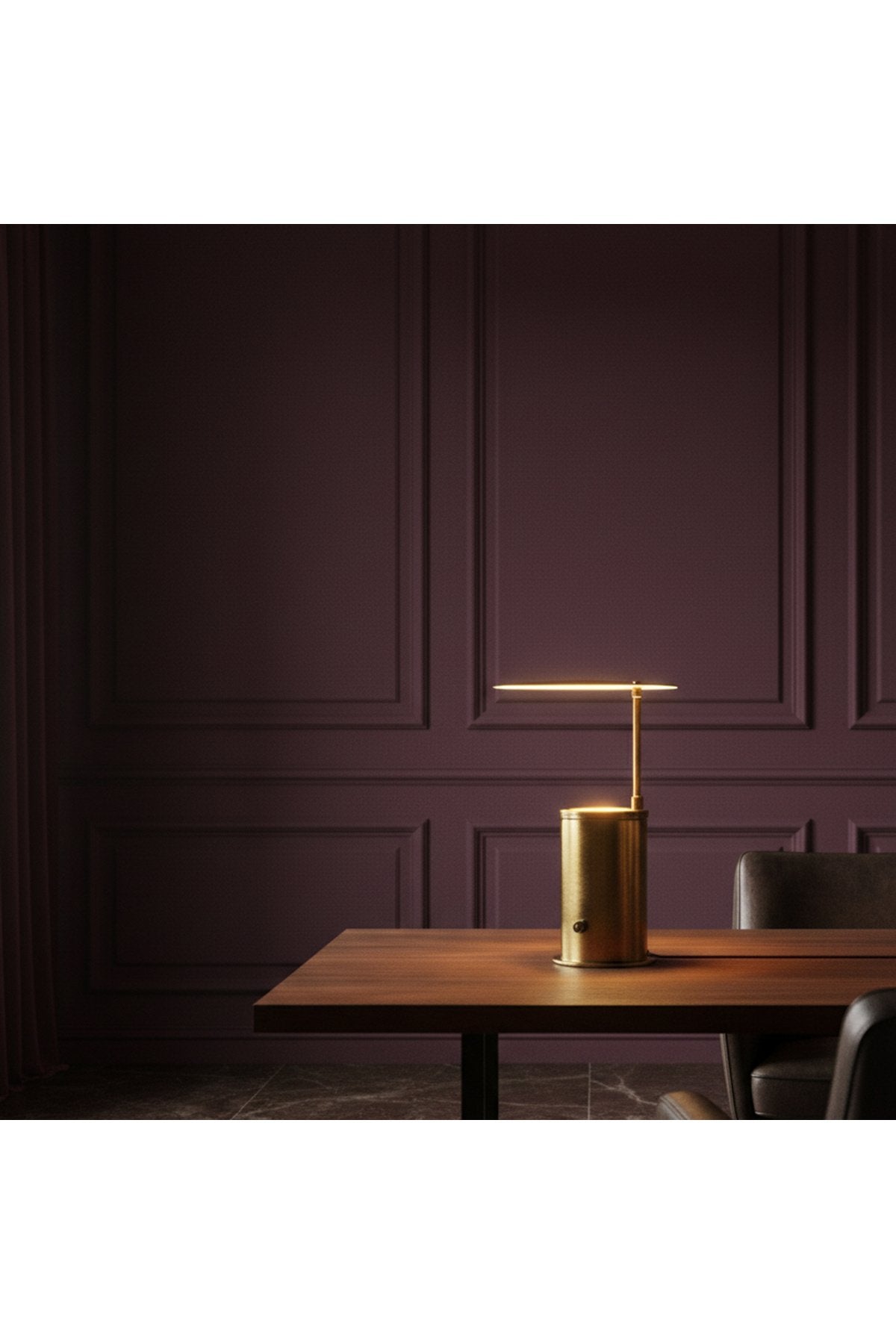 Antik Pirinç Minimal Masa Lambası – Premium Dekoratif Aydınlatma