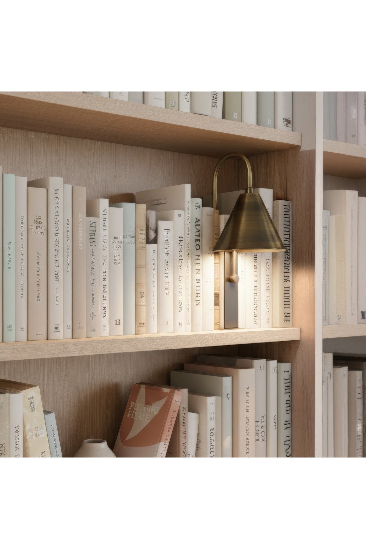 Antik Pirinç Şarjlı Kitaplık Masa Lambası Type-C Dokunmatik